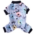 thumbnail image 1 of Pijama de sudadera con patrón navideño para perros pequeños y medianos, ropa navideña, mono de Año Nuevo para perro, suéteres de lana Coral, abrigo cálido brillar Hogar, 1 of 5