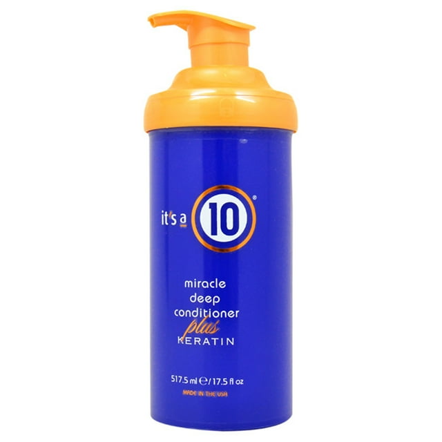 Miracle Deep Conditioner Plus Keratin by Its A 10 for Unisex - 17.5 oz Conditioner Its A 10 Its A 10 Its A 10