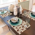 thumbnail image 6 of Placemats Set Of 4 / 6, Chocolate Print No.J912 Placemats For Dining Table Indoor/Outdoors Heat Resistant Washable Placemats 18" X 12", 6 of 8