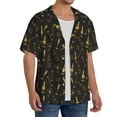 thumbnail image 2 of Sikiie Bottles Men's Cuban Shirt, Hawaiian Shirts, Business Casual Button Down Shirts, Short Sleeve Shirt-Small, 2 of 5
