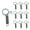 Style#2, variant on Pet Enjoy 10Pcs Spring Cage Latch Door Spring Hooks/Snaps Metal Finger for Fixing Rabbit,Dog,Cat,Parrot,Guinea Pig,Bunny,Pet Cage Door