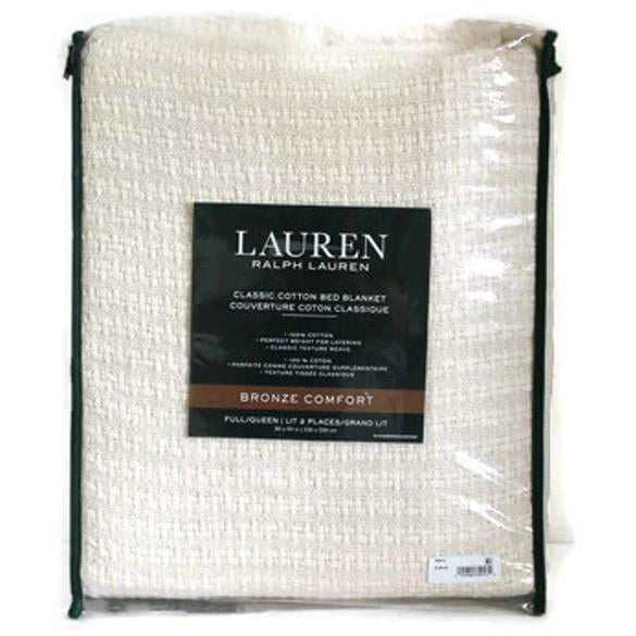ralph lauren 100 cotton blanket