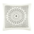 thumbnail image 6 of INK+IVY Rhea 3 Piece Full/Queen Cotton Jacquard Duvet Cover Mini Set Ivory/Charcoal, 6 of 6