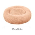thumbnail image 3 of Round Small Dog Bed with Raised Rim - Comfortable Nest Bed Size 11.81 Inches (Rose Gold), 3 of 5