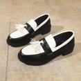 thumbnail image 6 of EliteGoogv Womens Tassel Loafers Low Heel Slip On Comfortable Walking Shoes For Women Casual Daily Footwear US:6.5, 6 of 9