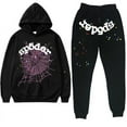thumbnail image 1 of Sp5der Hoodie Spider Web Bubble Letter Print Hoodie Loose Fashion Hoodie Set, 1 of 2