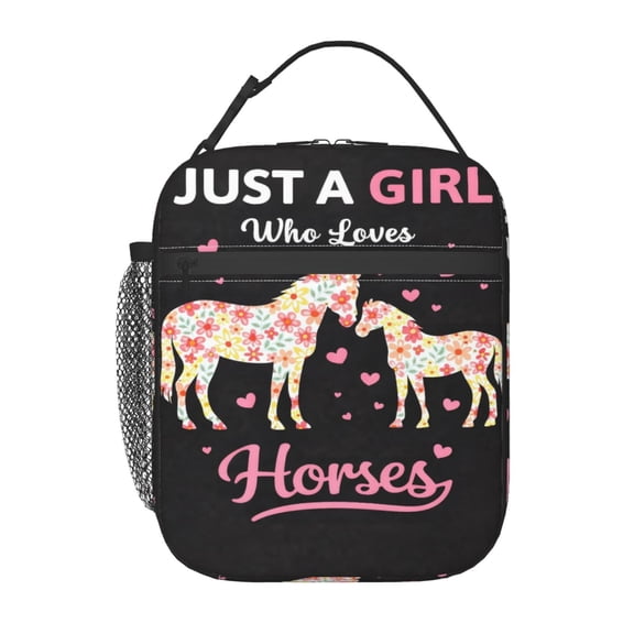 Horse Lover Lunch Bag Portable Thermal Lunch Box for Men and Women