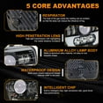 thumbnail image 5 of For Ford E-100 E 150 E 250 E 350 Econoline 5x7 7x6 LED Headlight High Low Beam, 5 of 12