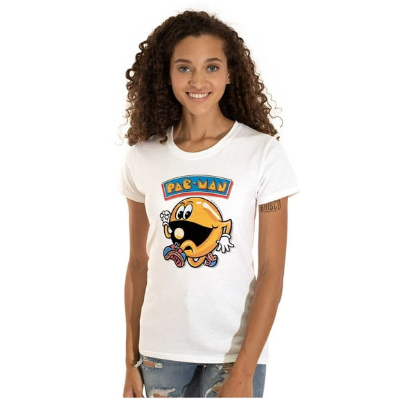 Pacman Man Women's T Shirt Ladies Tee Brisco Brands M