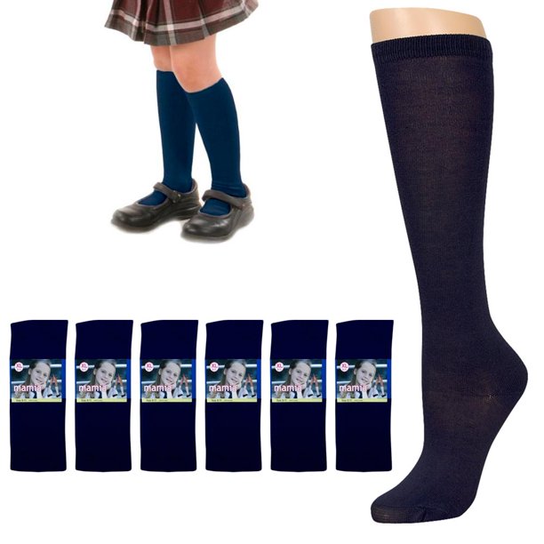 AllTopBargains Knee High Socks School Girl Uniform Soccer Sport Women Girls Blue Size 911 68