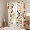 thumbnail image 3 of Homewish Wheat Triangle Aztec Black Out Curtains, Rustic Bohemian Style Curtains Pack of 2 (42x63 Each), Teens Kids Adult Bedroom Curtains, Curtains and Drapes Decor, 3 of 6