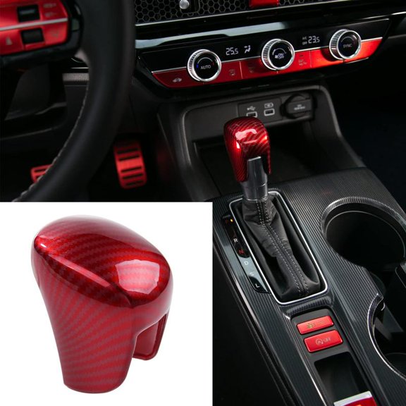 Gear Shift Knob Cover Automatic Transmission CVT Boots Change Lever Stick Decoration Compatible with Civic 2022-2025, CRV/HR-V 2023-2025, Accord 2018-2025