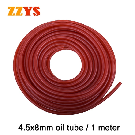 Red Tube-Oil Filter & Tube & Hoses with Clip, Oil Cup, For Motorcycle, Scooter, Dirt Bike, ATV Go Kart, Gasoline, Gasoline, Liquid, Oil, Fuel