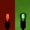 thumbnail image 4 of Luxrite 12-Pack S14 Christmas LED Red and Green Light Bulbs, 0.5W, Outdoor String Lights, UL, E26, Indoor Outdoor, Party, Holiday, 4 of 7