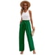thumbnail image 2 of Pantalones de Salón Anchos para Mujer, Color Verde, Talla XL, 2 of 8