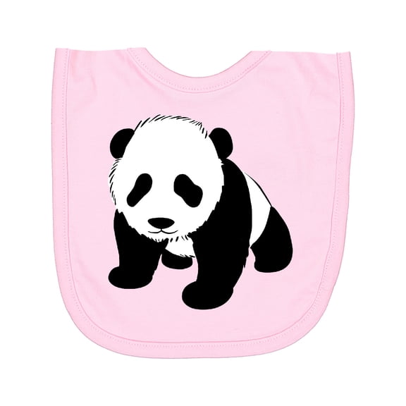 Inktastic Panda Bear Newborn Bib