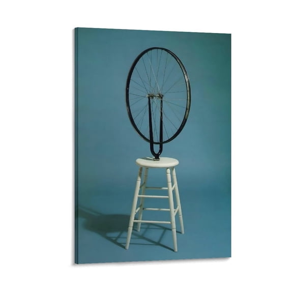 Marcel Duchamp Print Painting Bicycle Wheel Room Aesthetic Poster Print Art Wall Painting Canvas Posters Gifts Modern Bedroom Decor 12x18inch(30x45cm)