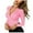 Pink, variant on Fesfesfes Tops for Womens Casual Solid V Neck Daily Knitting Holiday Shirt Blouse Tops