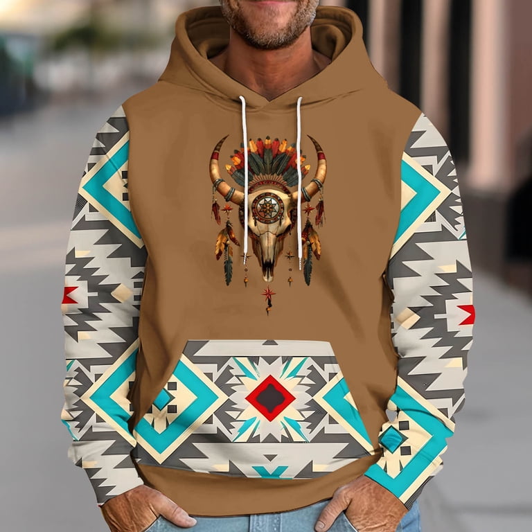 LbsKUS Clearance Deals,Mens Hoodies Polynesian Traditional Tribal