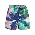 thumbnail image 5 of UVEASISHA Mens Vacation Trunks Big and Tall,Mens Shorts Swim Trunks Hawaiian Bathing Suit Trendy Printed Swimsuits Beach Shorts Big and Tall Pants with Pockets, 5 of 6
