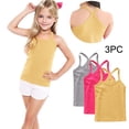 thumbnail image 2 of FamilyThread Toddler Baby Girls Cotton Sleeveless Tank Top Colorful Undershirts Kids 12 Months- 12Years 3-Pack, 2 of 9