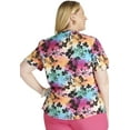 thumbnail image 5 of Cherokee Prints Scrubs Top For Women V-Neck Print CK703, 5 of 5