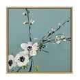 thumbnail image 2 of Kate and Laurel Sylvie It Could Have Gone Two Ways They Said Framed Canvas Wall Art by Emma Daisy, 22x22 Natural, Simple Floral Botanical Wall Décor, 2 of 6