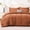 Burnt Orange-California King, variant on California King Burnt Orange 7 Piece Bed-in-a-Bag All Season Bedding Set