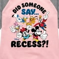 thumbnail image 3 of Mickey & Friends - Did Someone Say Recess - Toddler And Youth Raglan Graphic T-Shirt, 3 of 5