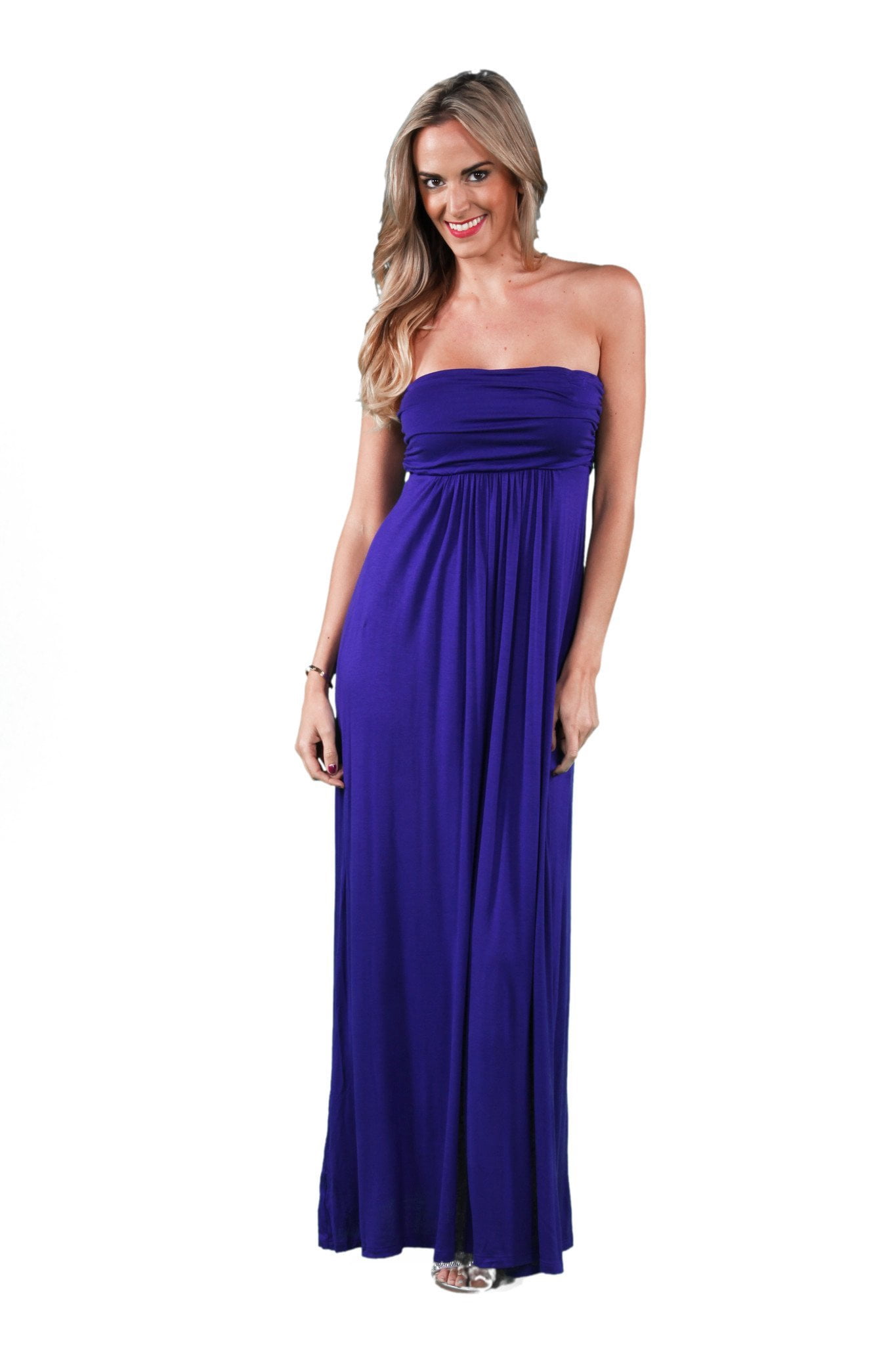 Women's Strapless Maxi Dress