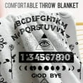 thumbnail image 3 of Ouija Board Blanket Gifts for Girls Women Men, Sun and Moon Print Decoration for Home Bedroom Living Room Lounge, Soft Warm Smooth Lightweight Throw Blankets White 50"x60", 3 of 5