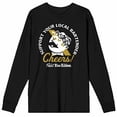 thumbnail image 5 of Cheers Support Your Local Bartender PBR World Logo Men's Black Long Sleeve Shirt-XL, 5 of 7