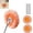 Orange:2pcs, variant on 2 Pack 360° Rotatable Wall Mop with Adjustable Stainless Steel Handle, Dry Wet Dual Use Baseboard Cleaner, Microfiber Dust Mop for Floor Wall Ceiling Window Bathroom Kitchen