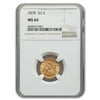 1878 $2.50 Liberty Gold Quarter Eagle MS-64 NGC