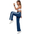 thumbnail image 3 of Rosvigor Womens Sweatpants Color Block Pants High Waisted Pants with Pockets for Workout Travel Outdoor Lounge, 3 of 7