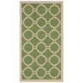 thumbnail image 2 of Safavieh Courtyard Ariel Geometric Indoor/Outdoor Area Rug, Green/Beige, 2' x 3'7", 2 of 9