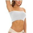 thumbnail image 5 of ZJXFGS Bandeau Bras for Women, Strapless Bras for Women Bandeau Bra, Strapless Bras for Women Wirefree Non-Slip Tube top, Push Up Strapless Bras for Women White S, 5 of 9