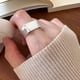 thumbnail image 4 of Anillo de banda ancha hecho a mano Chunky Declaración Anillos Ajustable Boho Pulgar Anillo, 4 of 5