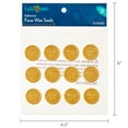 thumbnail image 4 of (4 pack) Hello Hobby Adhesive Faux Wax Seals Stickers, Gold, Thank You, 12 Count, 4 of 5