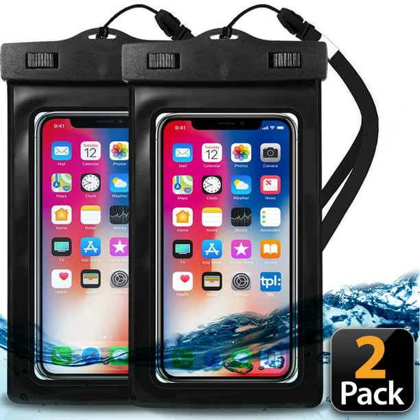 Waterproof Dry Bag Cell Phone Pouch 2-Pack, Clear Swimming Phone Case ...