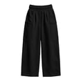 thumbnail image 7 of Women's cargo sweatpants elastic waist Womens Winter Casual Fashion Solid Color Multi Pocket Drawstring Elastic Waist Sweatpants Comfy Sweatpants for Women Gifts for Her, 7 of 7