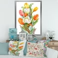 thumbnail image 3 of Designart 'Blooming Orange and White Tulips Flower' Traditional Framed Art Print, 3 of 4
