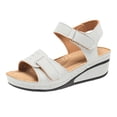 thumbnail image 3 of Willtoo Orthopedic Sandals for Women Fashion, Womens Walking Slippers with Arch Support Open Toe Ankle Strap Espadrilles Platform Wedge Sandals for Women Summer Dressy Comfortable Slip On Flip Flops, 3 of 6