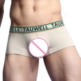 thumbnail image 4 of Pantalones cortos transpirables de moda informal para hombre, calzoncillos de cintura baja, ropa interior Pompotops qyievc5740, 4 of 6
