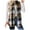 Khaki, variant on GEWSEY Sleeveless Shakcets for Women 2025 Fall Long Plaid Vest Tweed Blazer Jacket Casual Checkered Vest Button Down Cardigan (Khaki, XXL)