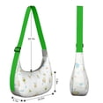 thumbnail image 4 of Kawaii Adjustable Strap Crossbody Bag Lightweight Nylon Avocado Cute Green Fruit Fresh Pattern Print Aesthetic Design Avocado Lover Healthy Art Illustration Small Purse, 4 of 5