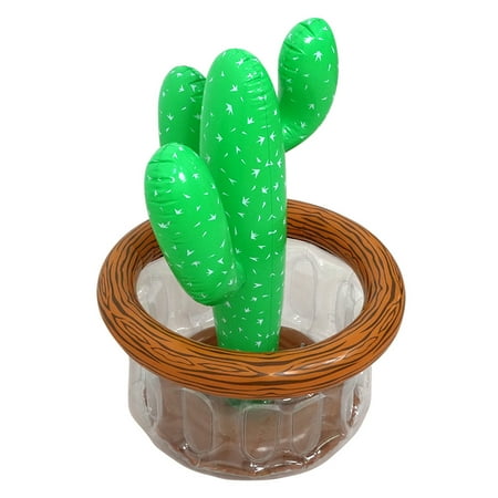 

Kinaerty Inflatable Ice Bucket Coconut Tree Shape Floatable Ice Container Beverage Cooling Bucket Portable Summer Party Cooler for Drinks Food