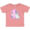 thumbnail image 3 of Inktastic I Am 1 Year Old with Unicorn and Hearts Girls Baby T-Shirt, 3 of 5