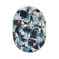 thumbnail image 2 of World Rug Gallery Modern Floral Non-Slip (Non-skid) Area Rug - Gray 5'x6'6" Oval, 2 of 8