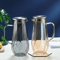 Homoyoyo Glass Pitcher Grey Multi-Function Water Jug for Home Use Elegant Design and Stylish